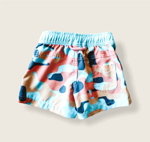 TODDLER SWIM SHORTS COLORFUL CAMO